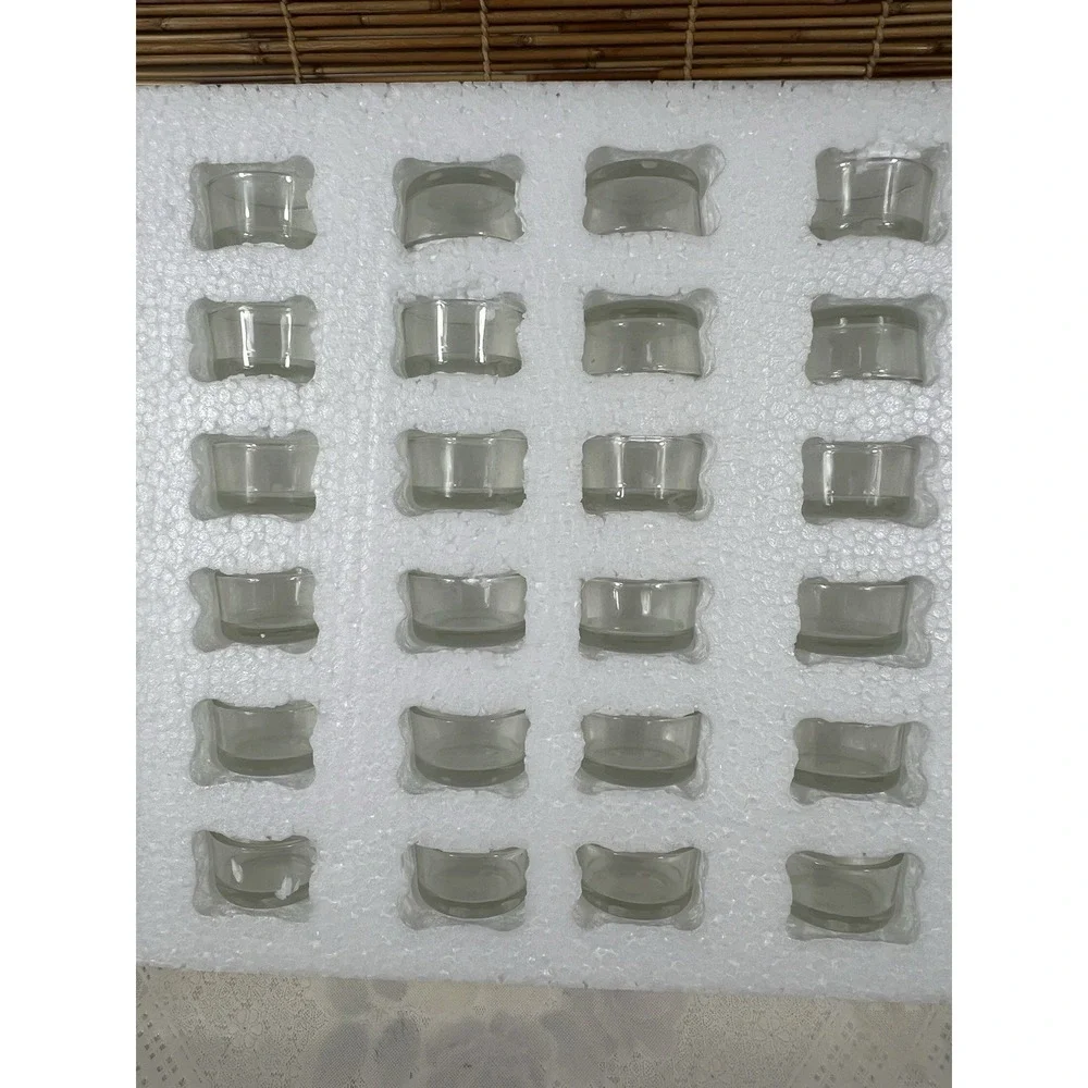 Juvale Glass Votive Candle Holders- Fits Standars Tealight Candles Pack Of 24‎